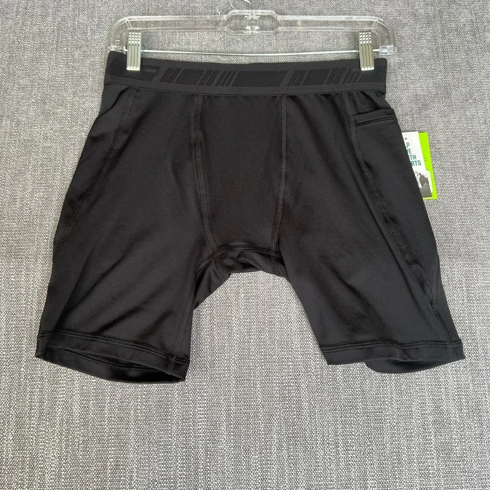 DSG Compression Shorts Mens M Black Athletic Gym Workout Tight Fit Base Layer